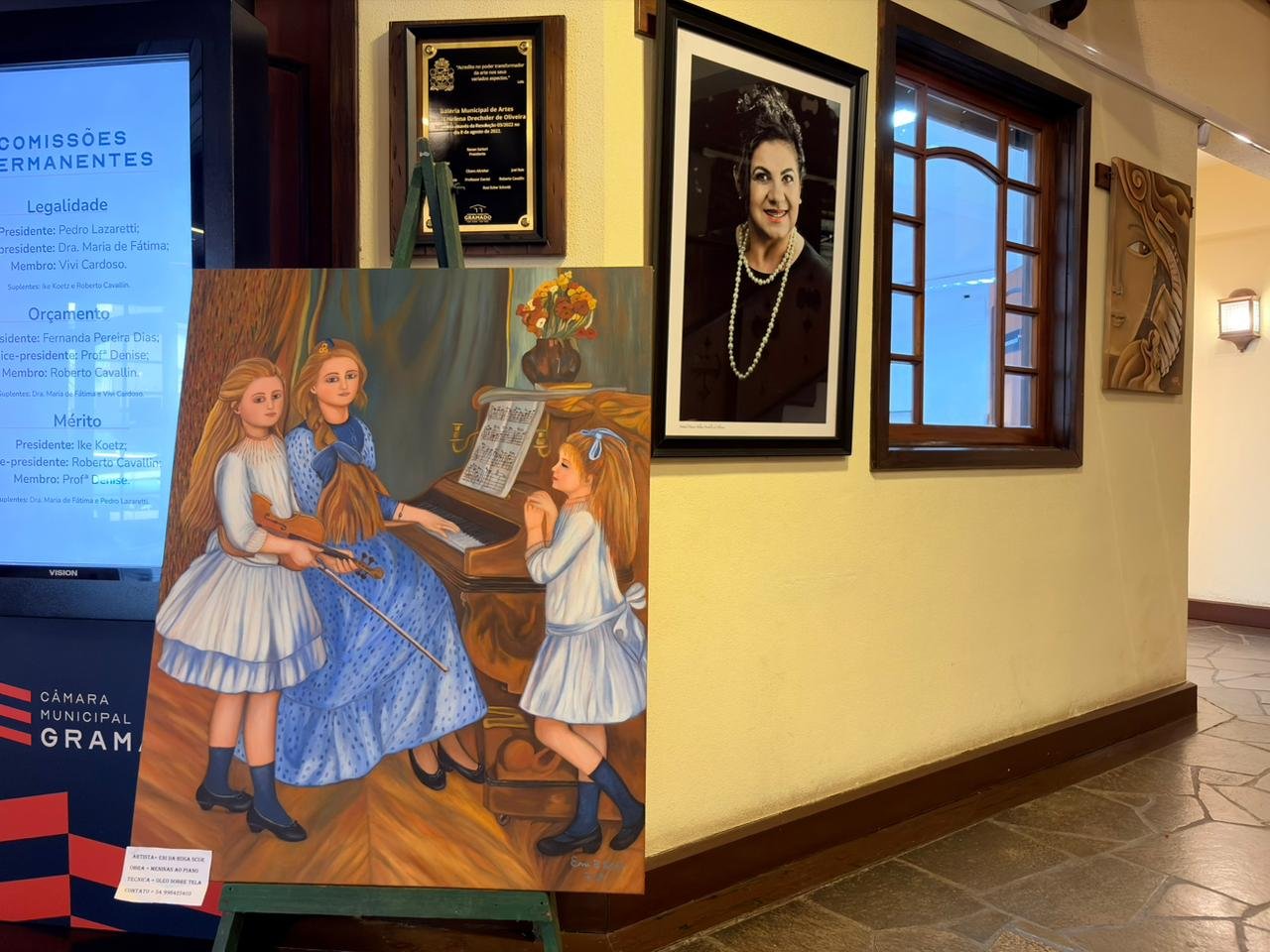 Exposi&ccedil;&atilde;o sobre o Gramado in Concert est&aacute; em cartaz na C&acirc;mara de Vereadores