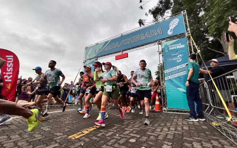 Largada dos atletas na Unimed Day Run