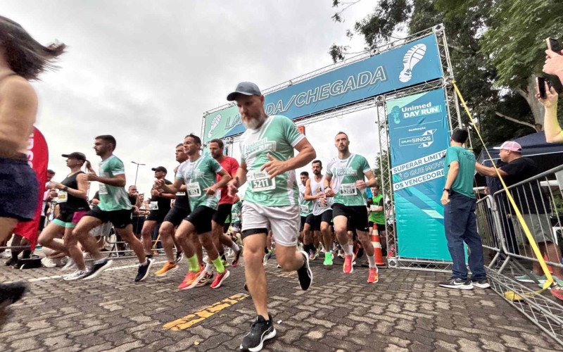 Largada dos atletas na Unimed Day Run