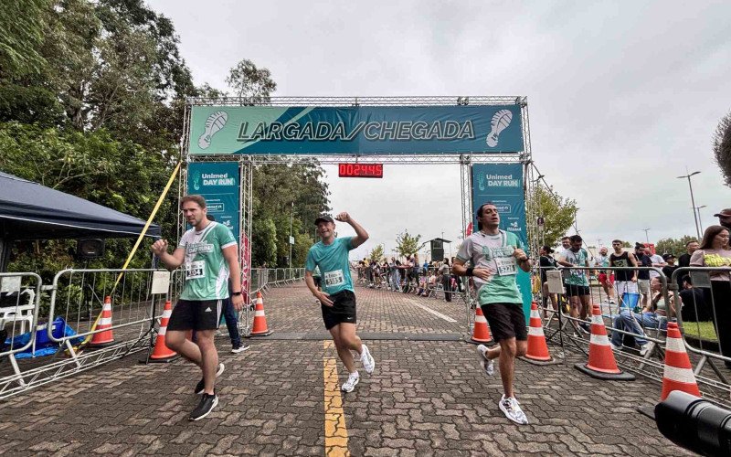 Chegada de atletas na Unimed Day Run