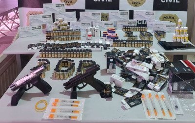 Pistolas e canetas emagrecedoras estão entre itens trazidos do Paraguai por dupla de Novo Hamburgo