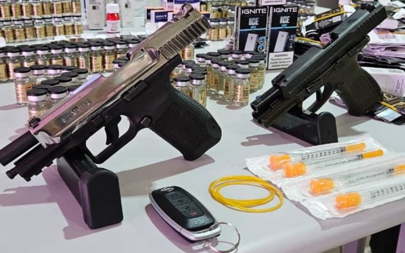 Pistolas e canetas emagrecedoras estão entre itens trazidos do Paraguai por dupla de Novo Hamburgo