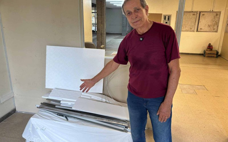 Ademir mostra a nova sede em reformas do Banco de Alimentos da Região do Calçado