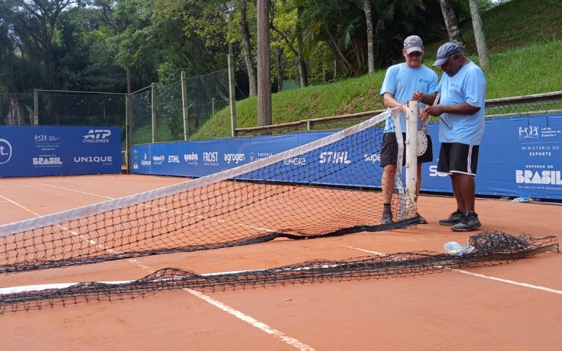 Preparação do São Leopoldo Tênis Clube para receber o São Léo Open 2026
