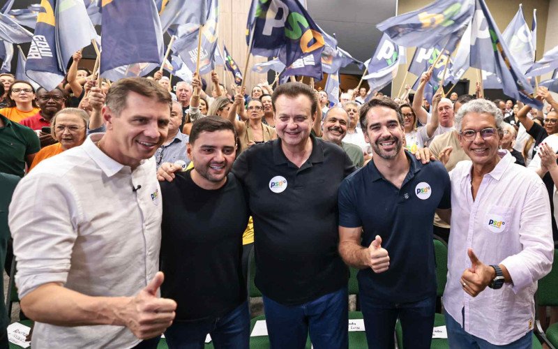 Evento na noite deste domingo com a presença de Kassab e Leite, em Porto Alegre, teve assinatura de fichas de Ernani Polo, Frederico Antunes e Aloísio Classmann | abc+