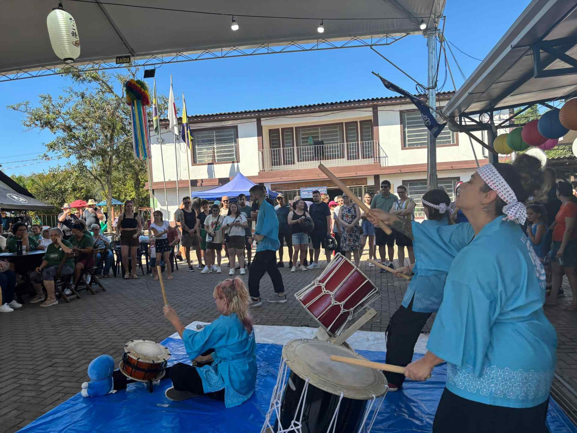 Grupo Waidako foi um dos destaques da feira na Colônia Japonesa