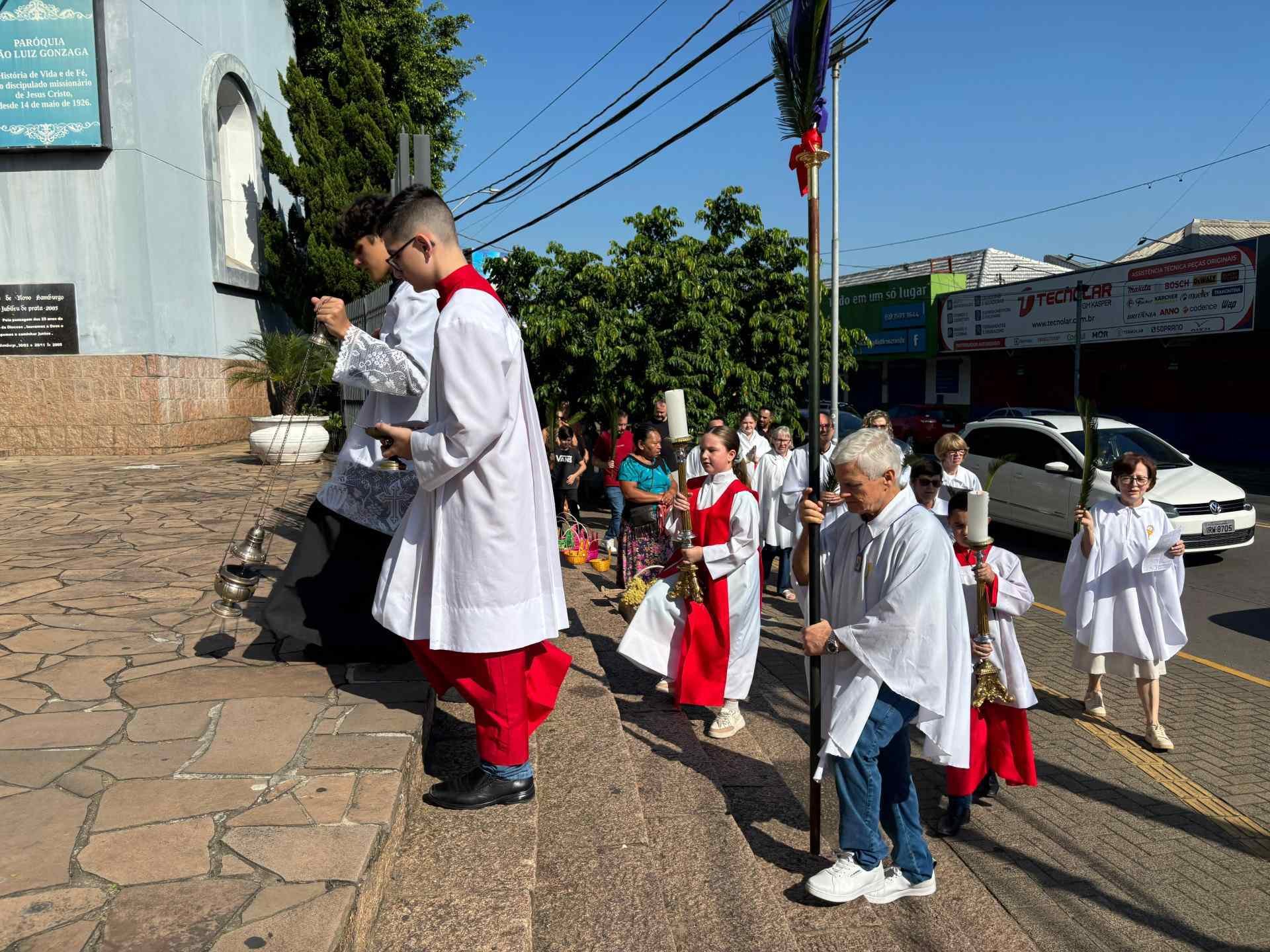Procissão de Domingo de Ramos na Catedral são Luiz Gonzaga