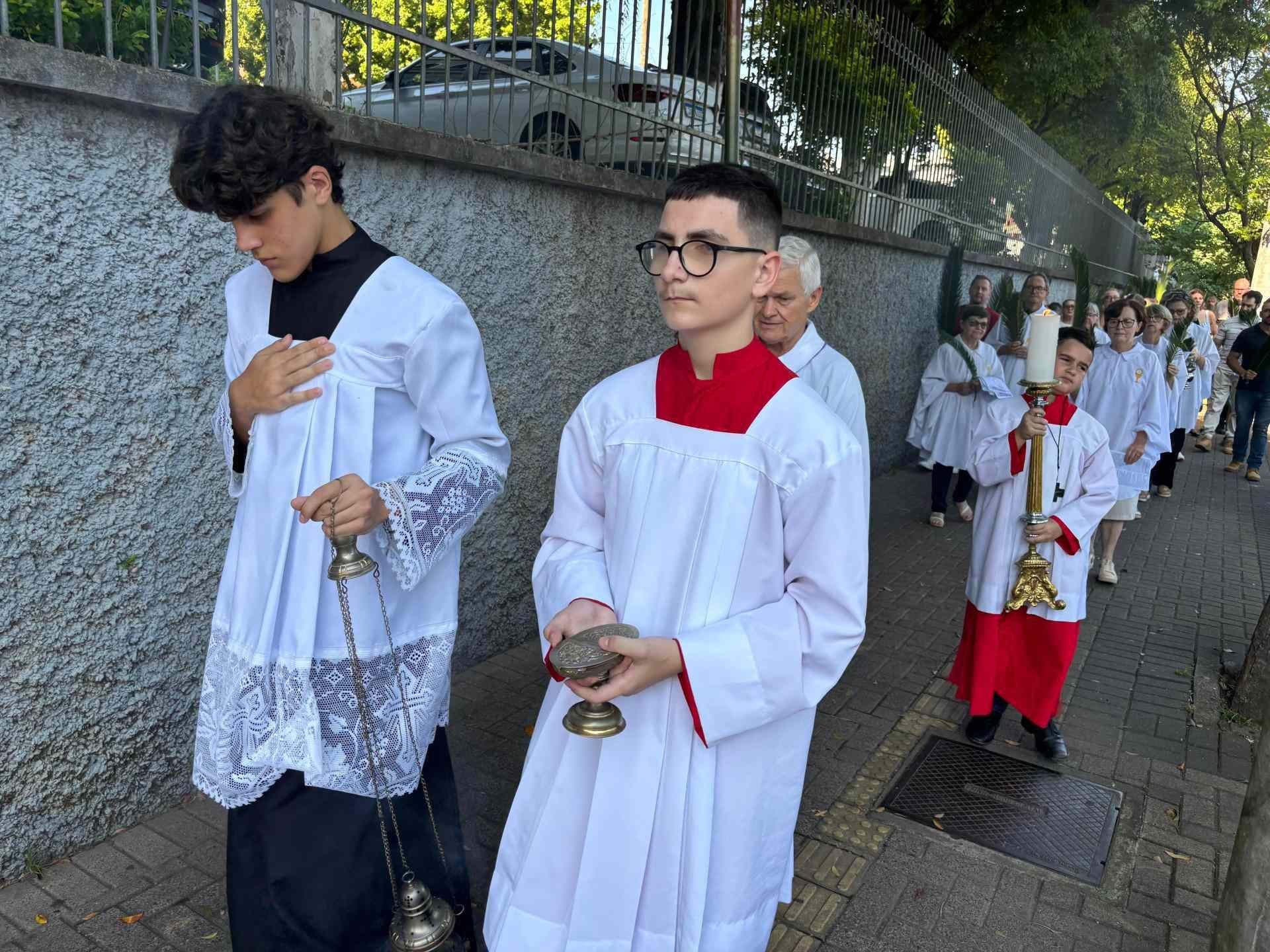 Procissão de Domingo de Ramos na Catedral são Luiz Gonzaga
