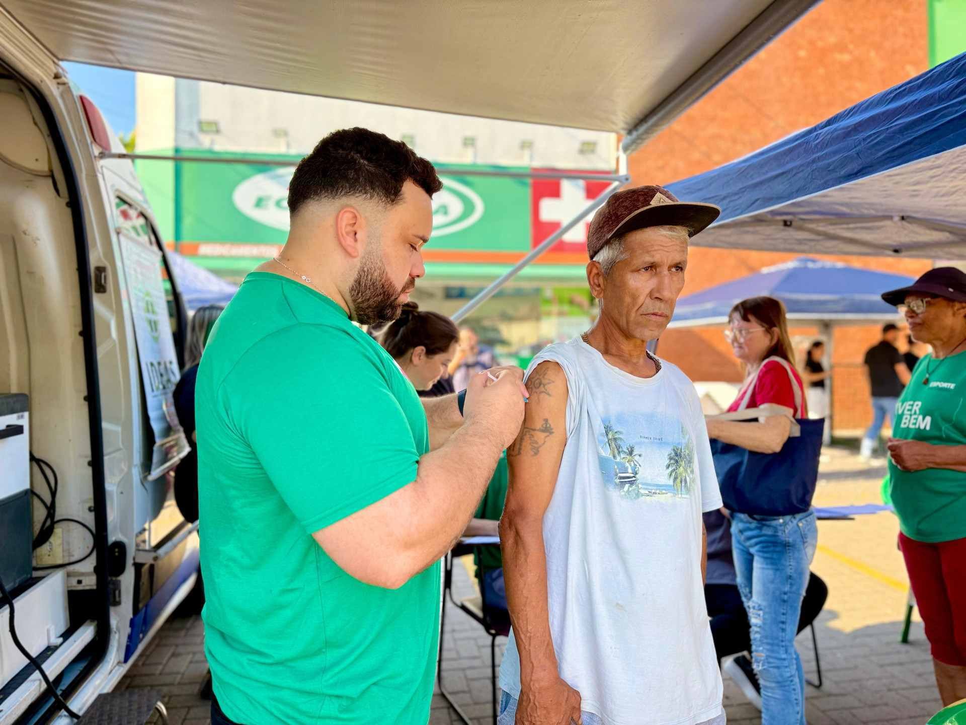 Em São Leopoldo, unidade móvel estacionou em dois locais