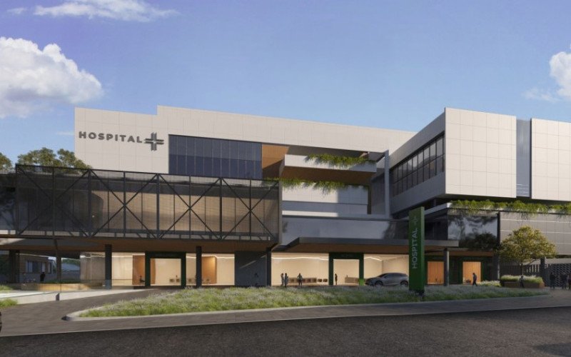 Projeção mostra como será a fachada do novo hospital de Viamão | abc+