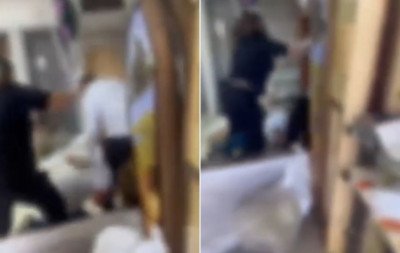 VÍDEO: Discussão vira pancadaria em funerária; briga aconteceu em meio a caixões