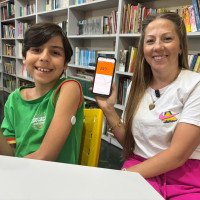 Arthur e a m&atilde;e Daniela sentem o al&iacute;vio trazido pelo item disponibilizado em Sapiranga