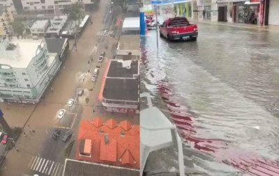 Balneário Camboriú suspende aulas e atendimentos de saúde após chuva de 130 milímetros