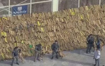 Paredão de maconha: Vídeo mostra maior apreensão da droga da história do Brasil