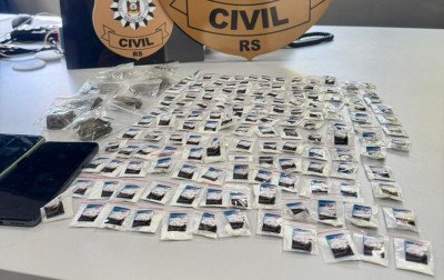 Ponto de distribuição de drogas é desarticulado em Canela; veja dados da operação