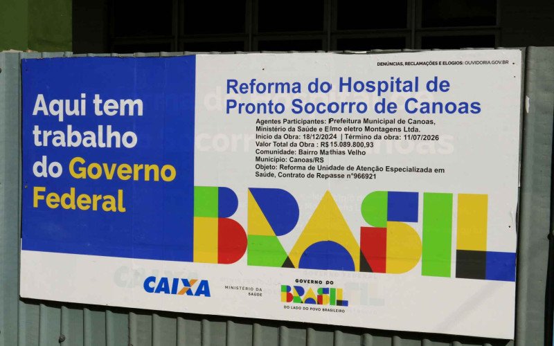 Placa diz que término da obra está previsto para julho de 2026, mas último prazo dado é dezembro | abc+