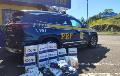Insumos agrícolas são apreendidos pela PRF em Torres
