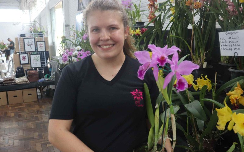 Gabriela fez das orqu&iacute;deas a sua carreira