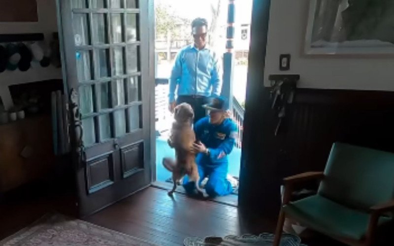 Astronauta da Artemis II grava reencontro com cachorro de estimação depois de viagem à Lua | abc+