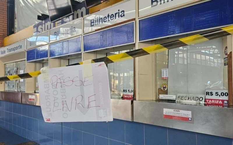Sem serviço da Trensurb: no retorno dos trens, havia passe livre na Estação São Leopoldo