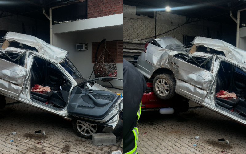 Acidente aconteceu às margens da RS-124, em Pareci Novo, na manhã desta terça-feira (14) | abc+