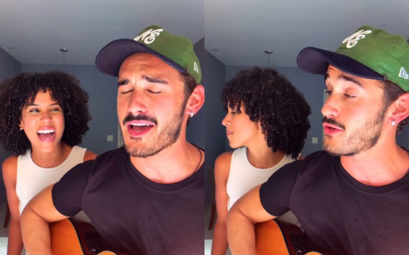 Filipe Bragança e Ramille postaram vídeo cantando nas redes sociais | abc+