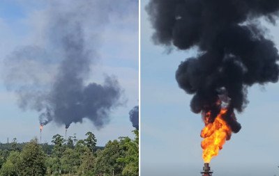 Polo petroquímico tem falha elétrica e fumaça é vista a quilômetros de distância; veja o que diz a Braskem