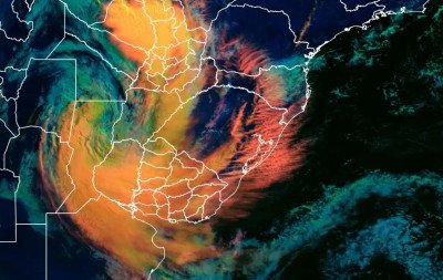 Ciclone no Uruguai avança e provoca chuva em todas as regiões do RS nesta quinta-feira