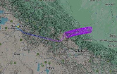 "Voo fantasma": Avião cai na Bolívia após voar em círculos por duas horas; duas pessoas morreram