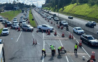 BR-116: Desvio em Novo Hamburgo causa tranqueira neste sábado