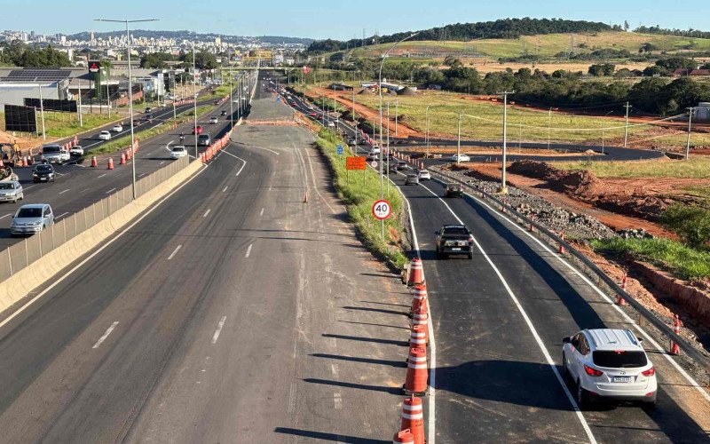 Desvio no trânsito da BR-116 em Novo Hamburgo