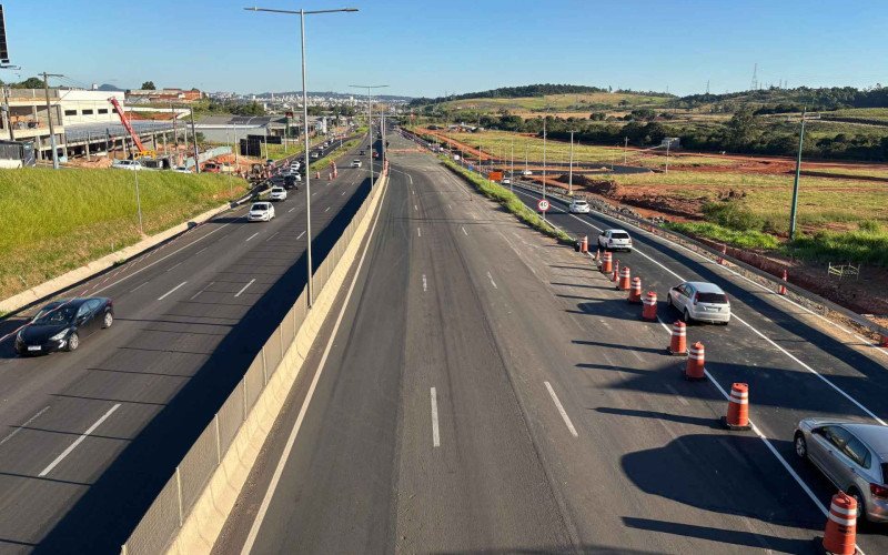 Desvio no trânsito da BR-116 em Novo Hamburgo