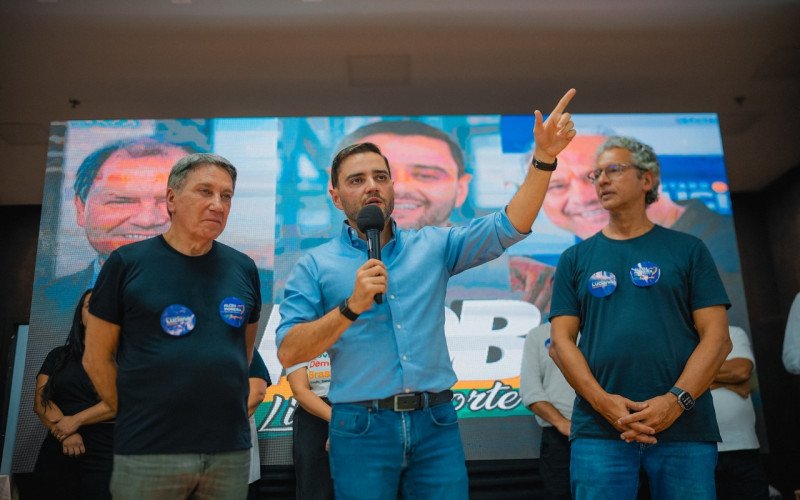Rigotto, Gabriel Souza e Ernani Polo em evento no litoral norte  | abc+
