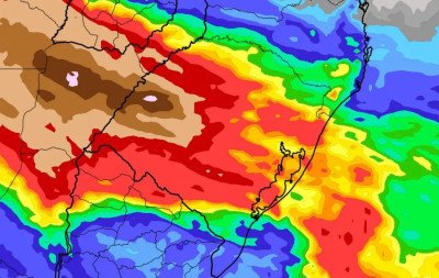 Chuva volumosa causada por frente fria: Acumulados podem passar dos 100 mm em poucos dias; veja o que esperar