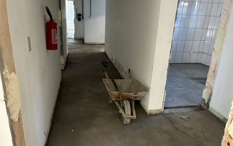 Obras de reforma na UBS Vicentina