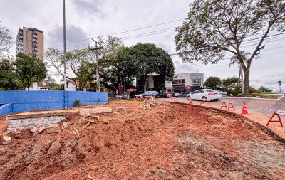 Obras alteram trânsito em rótula de Novo Hamburgo e exigem atenção de motoristas