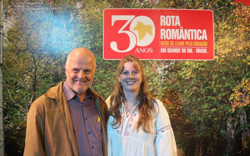 Volker Mohr e a filha Clara Mohr vieram da Alemanha para conhecer a Rota Romântica | abc+