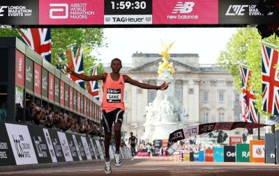 Queniano registra marca histórica na Maratona de Londres