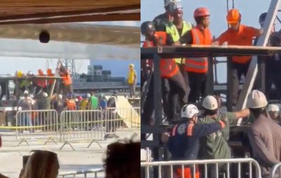 "Acabou prensado entre dois equipamentos": Morte de trabalhador em montagem de show da Shakira causa autuação e multa
