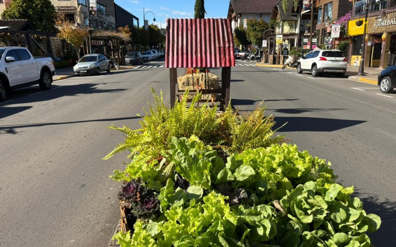 Decoração da Festa da Colônia de Gramado, na área central