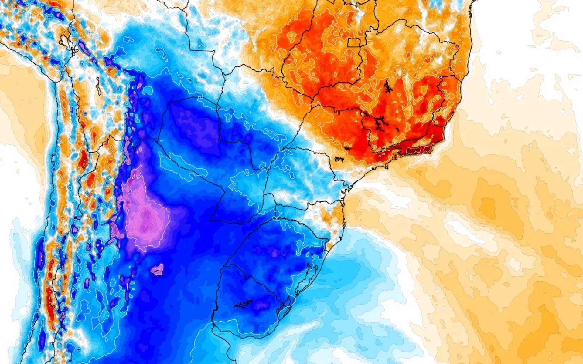 De 0&ordm;C a quase 40&ordm;C: O que esperar da semana no RS e no Brasil