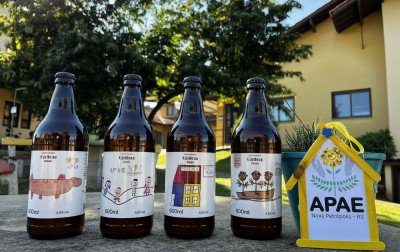 Cervejaria da região lança rótulos ilustrados por alunos da Apae; confira os detalhes