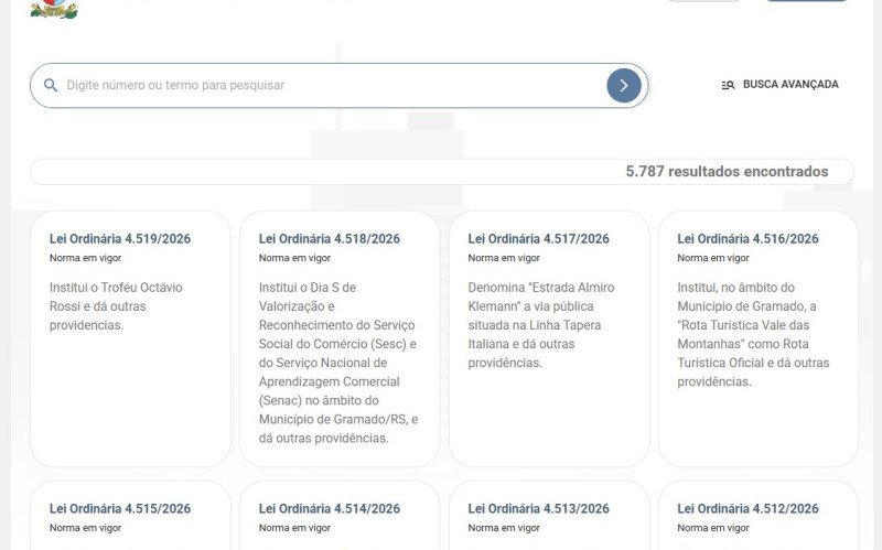 Novo sistema amplia acesso às leis municipais