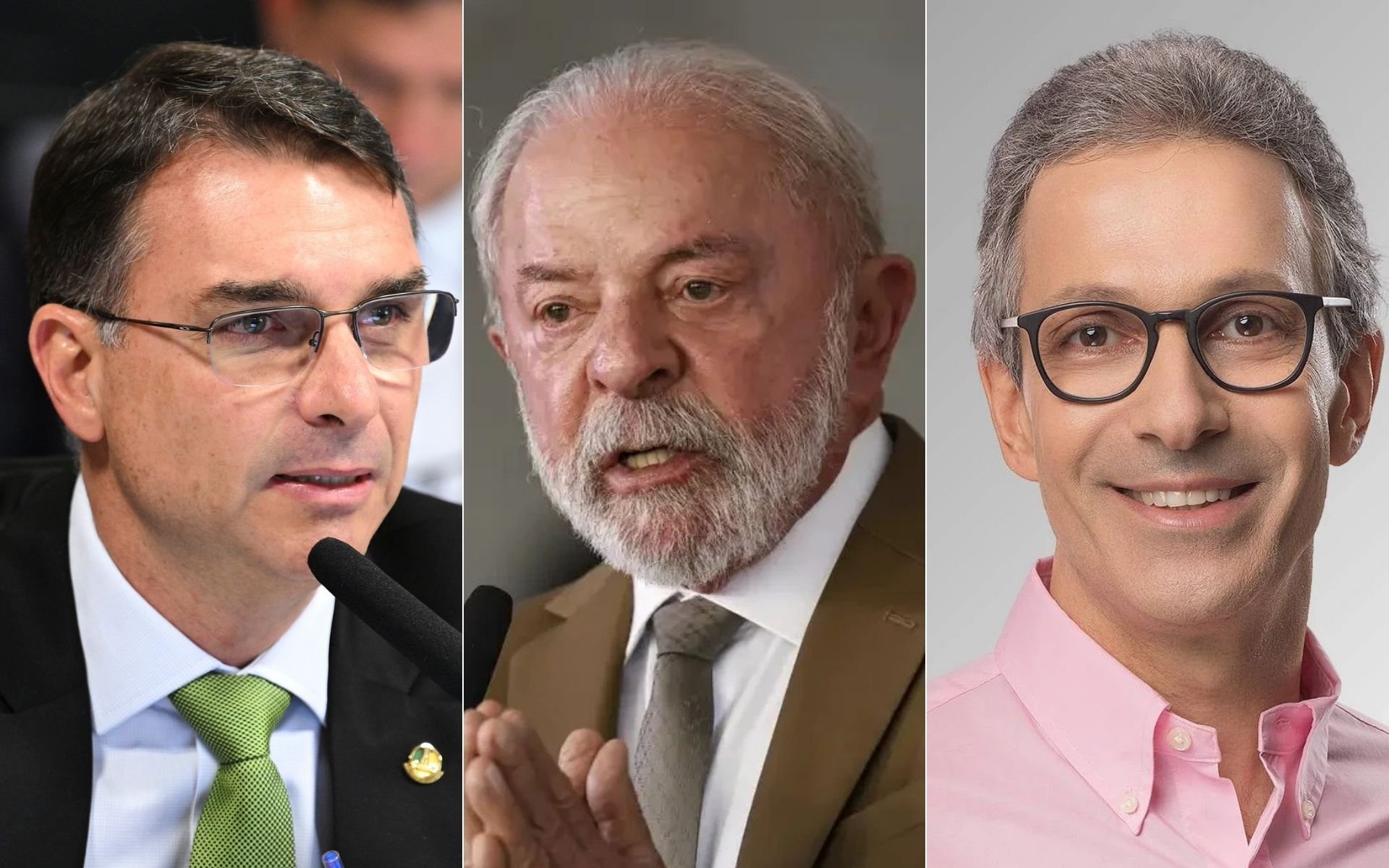 Lula lidera no 1&ordm; turno e empata com Fl&aacute;vio e Zema no 2&ordm;, diz Atlas/Bloomberg