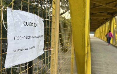 Prefeitos prometem melhorias para reforçar segurança em passarela que liga Novo Hamburgo e Estância Velha