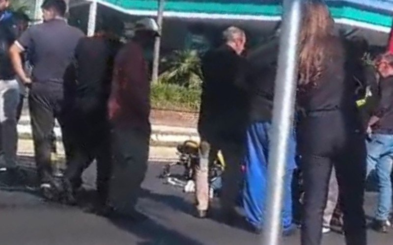 Acidente na avenida entre Canela e Gramado, na RS-235
