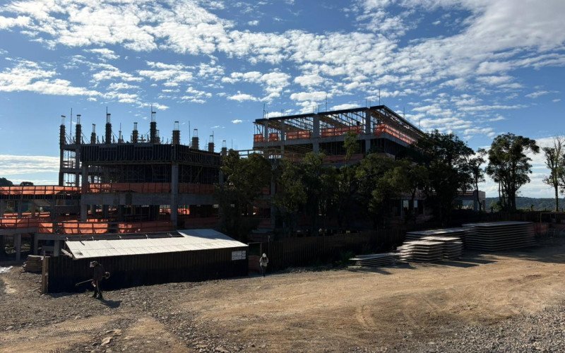 Construção do novo hospital de Canela, o Pompeia Pryme