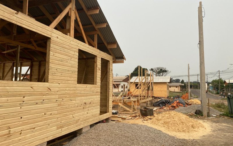 Construção do Loteamento Recomeçar, em setembro de 2024