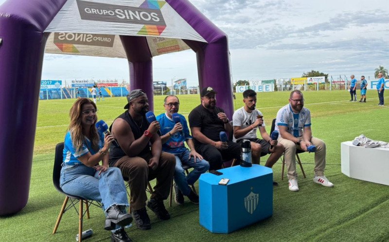 Programa Fórum Esportivo Debates, da Rádio ABC 103.3 FM foi transmitido direto do Estádio do Vale