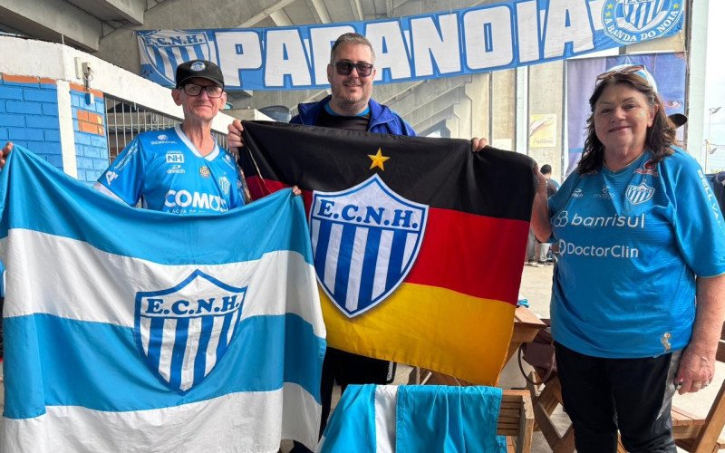 Elton Ritter, Guilherme Strich e Anna Maria Zimmer, torcedores anilados